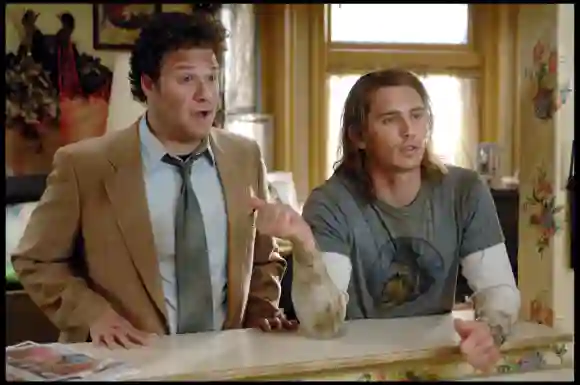 James Franco with 'Pineapple Express' co-star Seth Rogen 2008