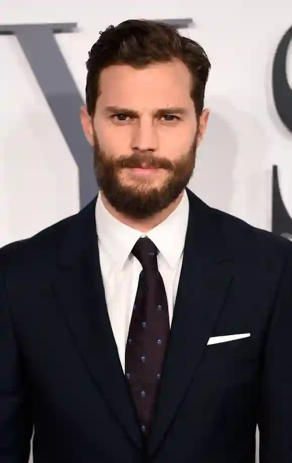 Jamie Dornan alias "Christian Grey" à la première du film "Cinquante nuances de Grey".