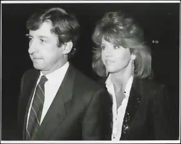 UNITED  STATES  -  circa  1985:  Actress  Jane  Fonda  with  her  husband,  Tom  Hayden.

DMI/The  L