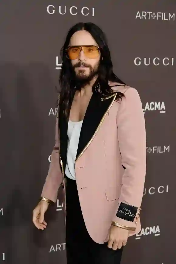 Jared Leto, wearing Gucci, attends the 2019 LACMA Art + Film Gala Presented By Gucci at LACMA.