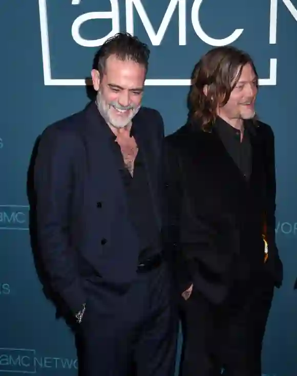 April 19, 2023, New York, New York, USA: Jeffrey Dean Morgan and Norman Reedus attend the AMC Networks 2023 Upfront at J
