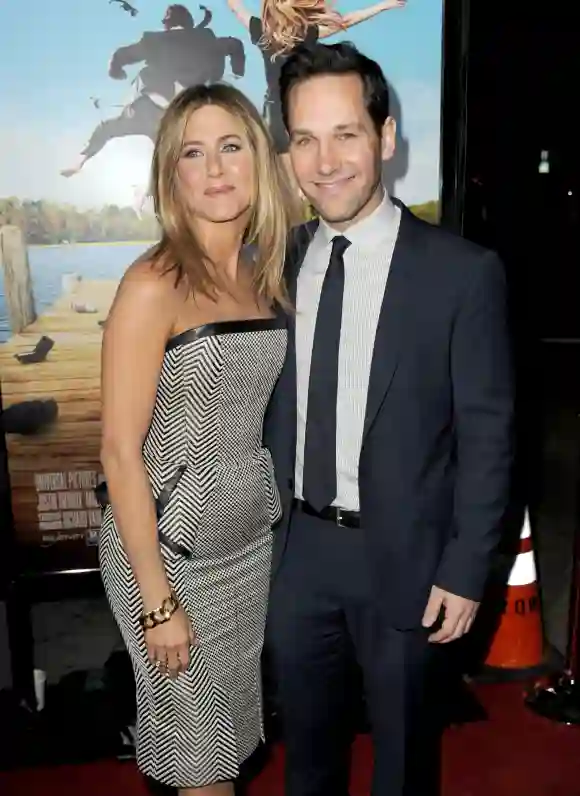 Jennifer Aniston and Paul Rudd arrive at the premiere of Universal Pictures' "Wanderlust" 2012