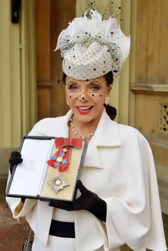 Joan Collins was knighted in 2015