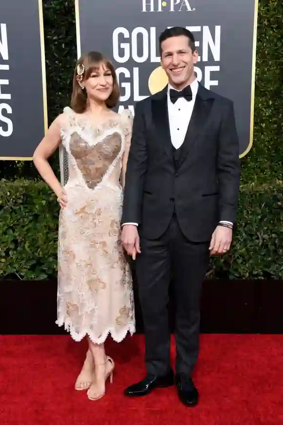 Joanna Newsom and Andy Samberg at the 76th Annual Golden Globe Awards
