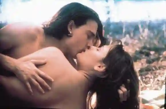 Johnny Depp y Faye Dunaway en "Don Juan de Marco" 1995