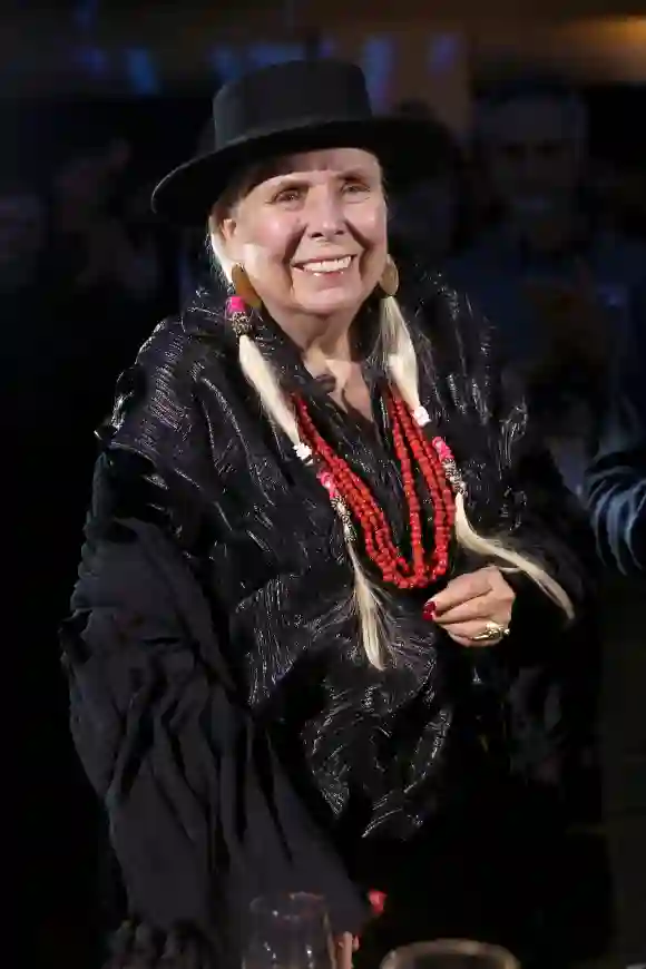 Singer Joni Mitchell appears as a guest at the 2020 NAMM show.
