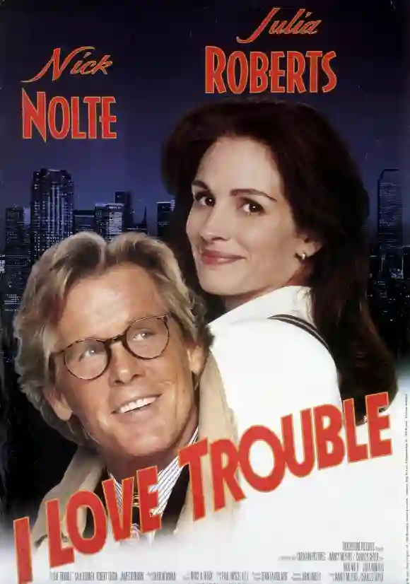 Julia Roberts and Nick Nolte in 'I Love Trouble'