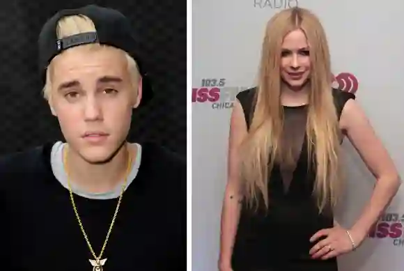 Justin Bieber y Avril Lavigne
