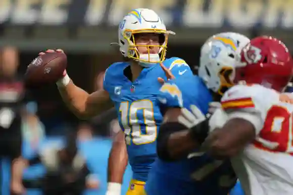 NFL, American Football Herren, USA Kansas City Chiefs - Los Angeles Chargers 29 septembre 2024 ; Inglewood, Californie, USA ;