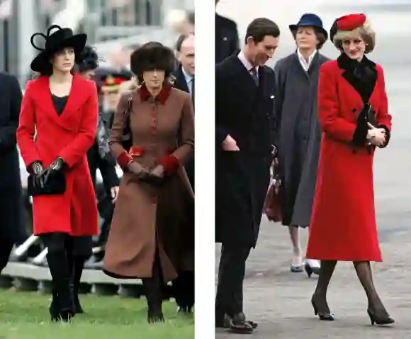 Duchess Kate and Lady Diana compared