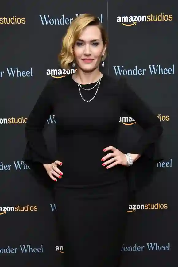 Kate Winslet attends the "Wonder Wheel" screening at Museum of Modern Art.