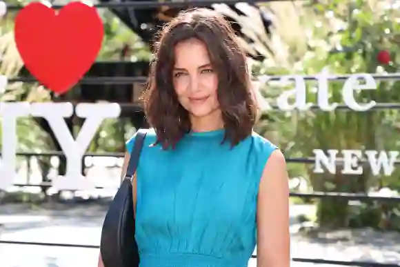 Katie Holmes is seen during the Kate Spade New York Popup Installation VIP Opening Party for NYFW