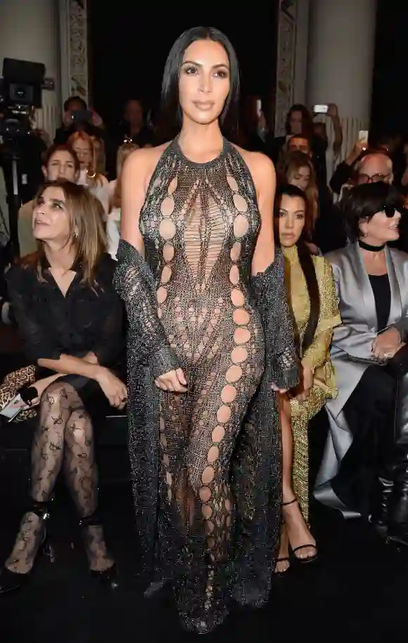 Kim Kardashian in the transparent look