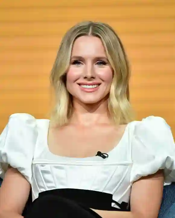 Kristen Bell of 'The Good Place' speaks during the NBC segment of the 2019 Summer TCA Press Tour.
