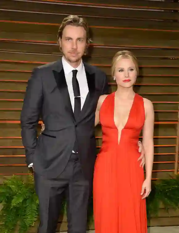 Dax Shepard and Kristen Bell attend the 2014 Vanity Fair Oscar Party.