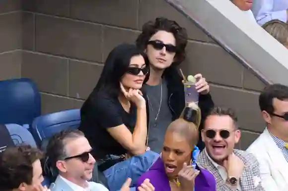 Kylie Jenner et Timothee Chalamet à l'US Open - New York Le nouveau couple Kylie Jenner et Timothee Chalamet assistent à l'US Open à New York.