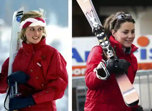 Both sports enthusiasts: Lady Diana and Duchess Kate