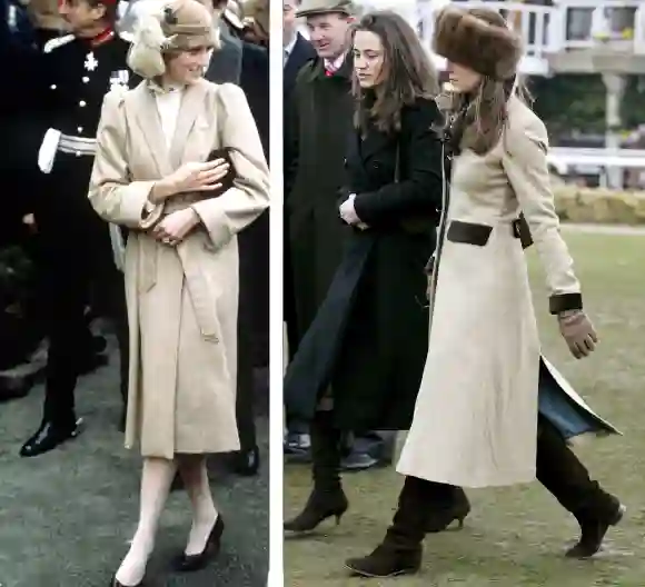 Similar fashion taste in Lady Diana and Duchess Kate