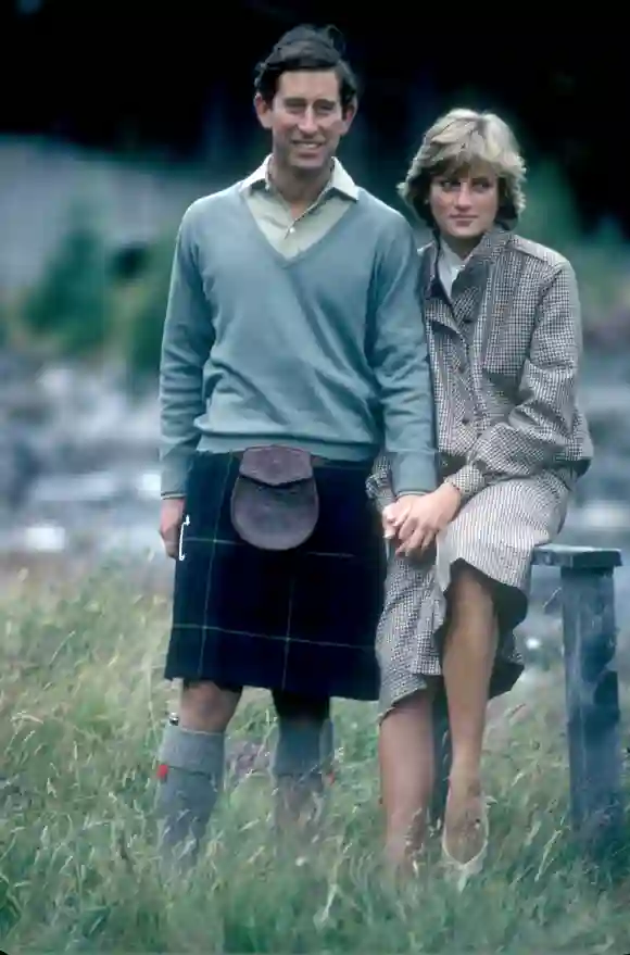Lady Diana and Prince Charles in nature