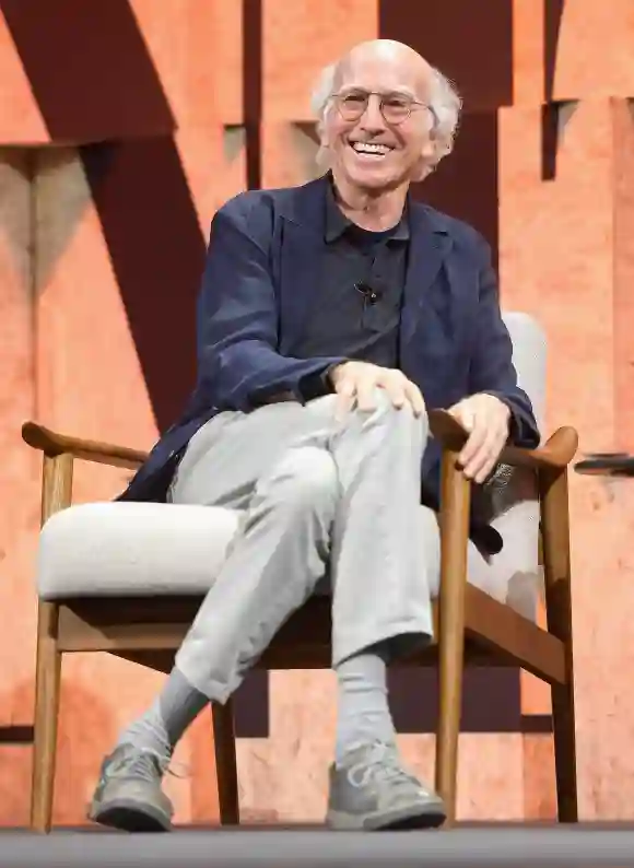 Larry David onstage at the Vanity Fair Summit in October 4, 2017.