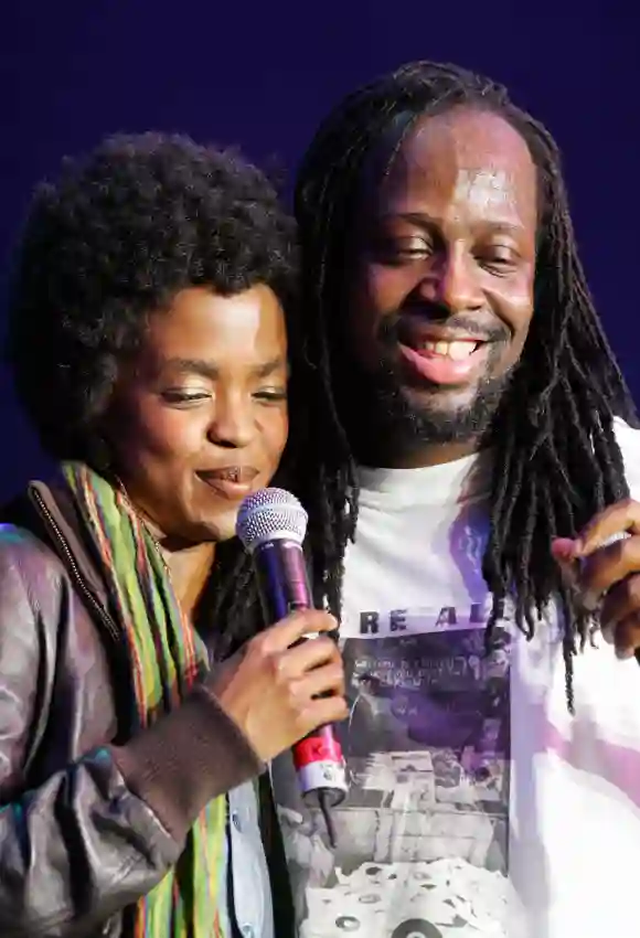 Lauren Hill and Wyclef Jean perform at the "Force of Nature" concert in Kuala Lumpur 18 March 2005