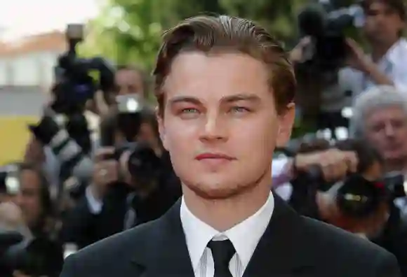 US actor Leonardo DiCaprio poses for photographers