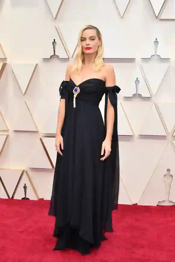 Margot Robbie attends the red carpet for the 2020 Oscars on February 9, 2020.
