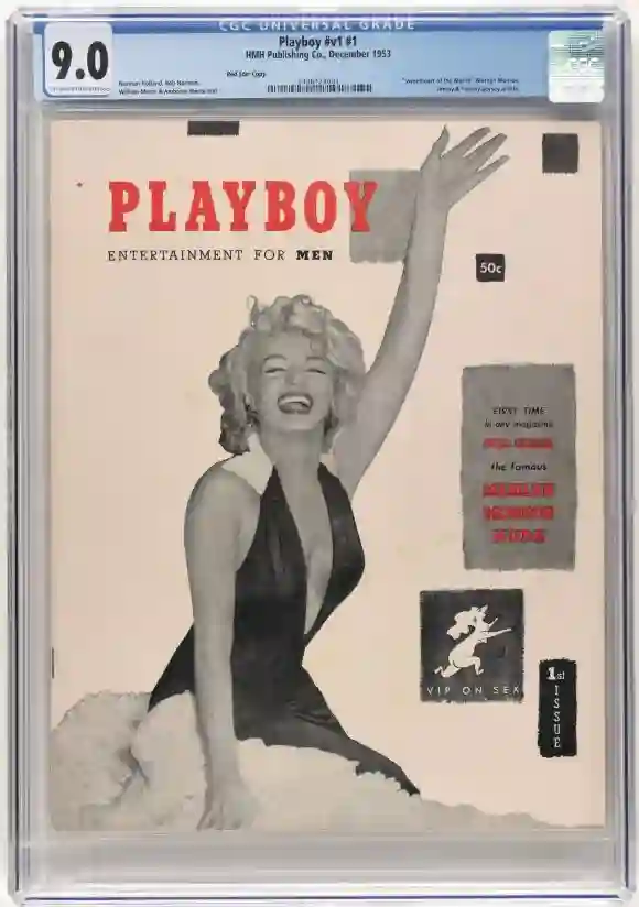 MARILYN MONROE. Trois premiers numéros du magazine Playboy pour hommes