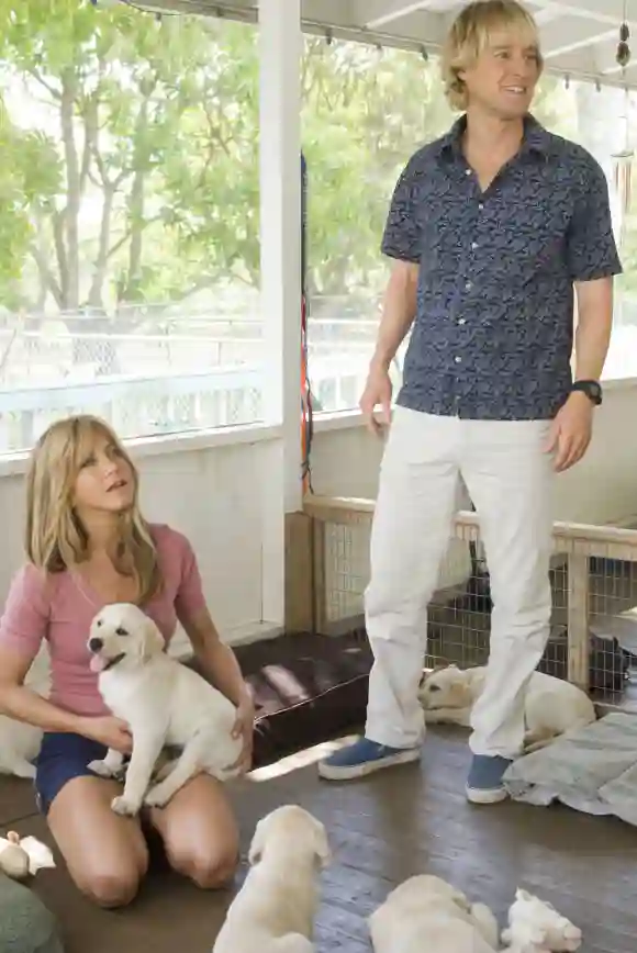 Jennifer Aniston and Owen Wilson in the film "Marley & Me".
