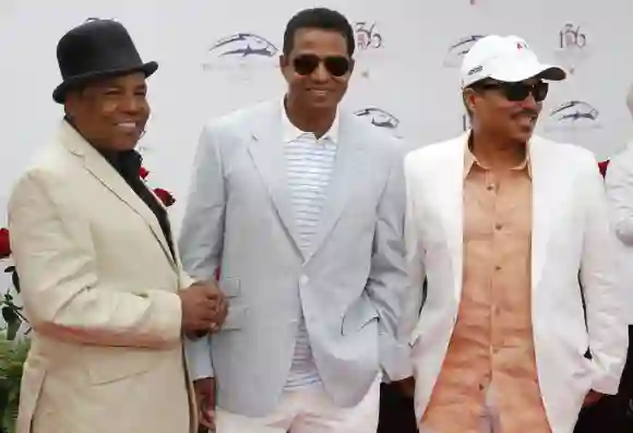 May 01, 2010 - Louisville, Kentucky, U.S. - Tito, Jackie and Marlon Jackson, left to right, arrived at .the 136th runnin