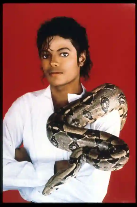 Michael Jackson - Con serpiente de mascota