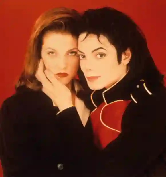 Michael Jackson y Lisa Marie Presley en 1995