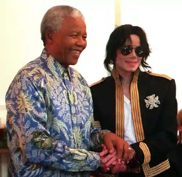 Nelson Mandela y Michael Jackson