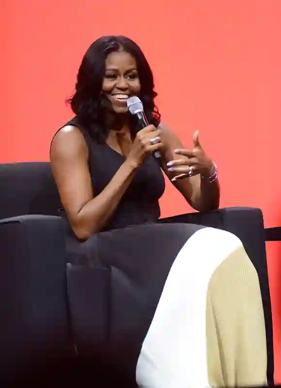 Former United States first lady Michelle Obama speaks during the AIA Conference on Architecture 2017