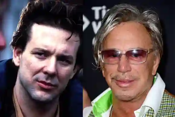 Mickey Rourke then vs. today
