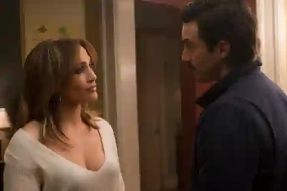 Jennifer Lopez and Milo Ventimiglia in the film 'Second Act'