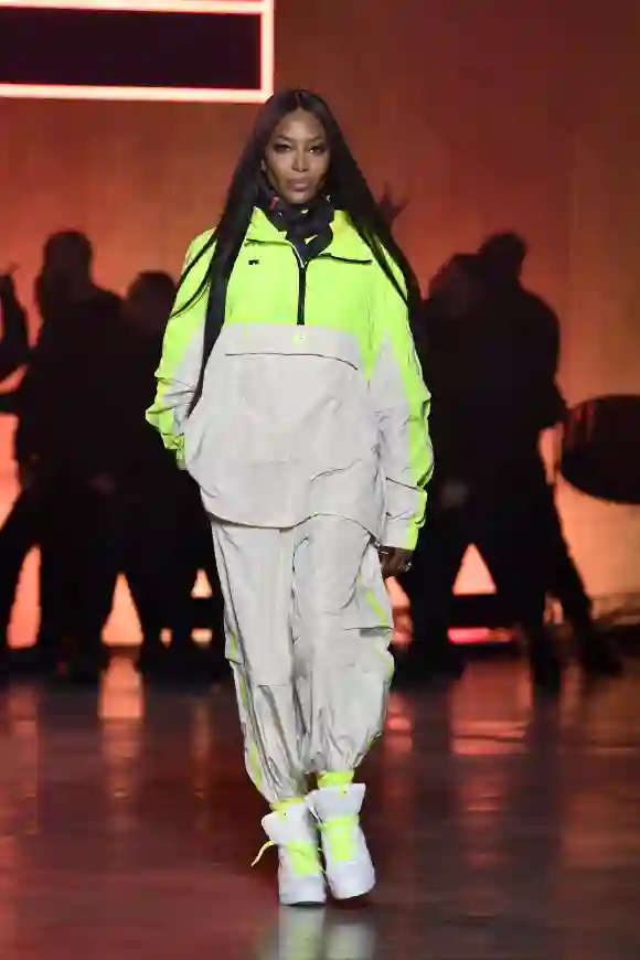 Naomi Campbell walks the runway at TOMMYNOW London Spring for London Fashion Week 2020