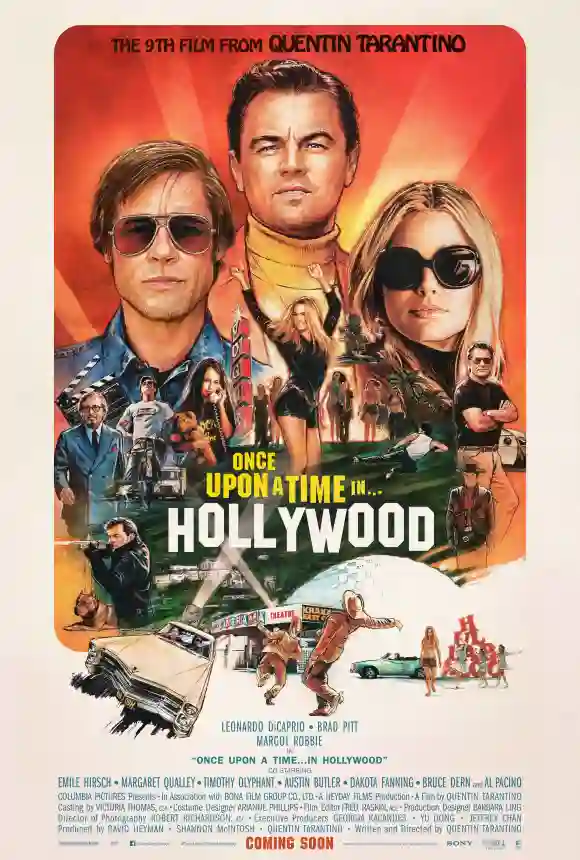 DATE DE SORTIE : 9 août 2019 TITRE : Il était une fois à Hollywood STUDIO : RÉALISATEUR : Quentin Tarantino PLOT : un acteur de télévision a