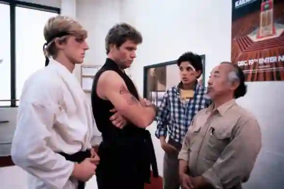 Pat Morita et Ralph Macchio