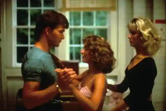 Patrick Swayze, Jennifer Gray y Cynthia Rhodes en "Dirty Dancing"