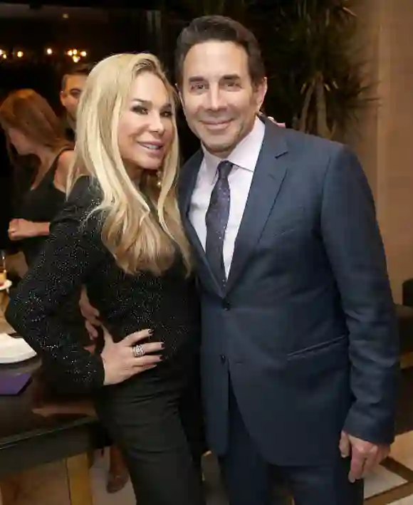 BEVERLY HILLS, CA - MARCH 07: Adrienne Maloof, (L) and Dr. Paul Nassif arrive for Dr. Paul Nassif unveils his new medical spa with grand opening and ribbon cutting ceremony on March 7, 2018 in Beverly Hills, California. (Photo by Frederick M. Brown/Getty Images)