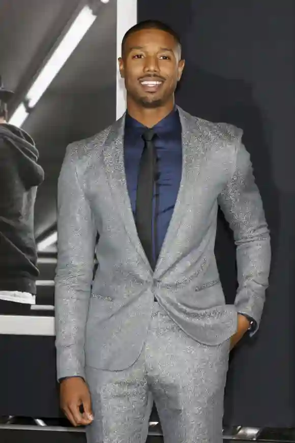 Michael B. Jordan attends the world premiere of 'Creed' 2015