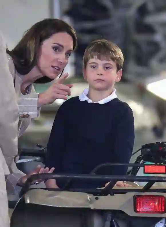 . 14/07/2023. Fairford, United Kingdom. Prince William and Kate Middleton and their children Prince George, Princess Cha