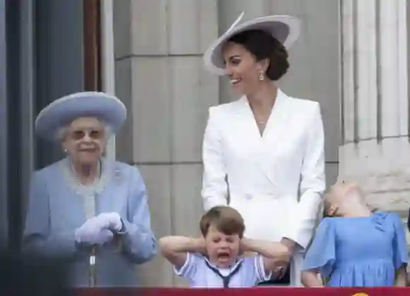 Trooping the Colour The Queen, The Duchess of Cambridge, The Duke of Cambridge, Prince George, Princess Charlotte and Pr