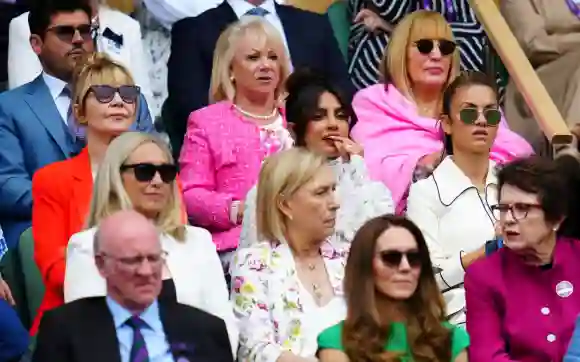William And Kate Dissed By Priyanka Chopra At Wimbledon 2021? Meghan Harry friend applause clapping video pictures photos royal family news