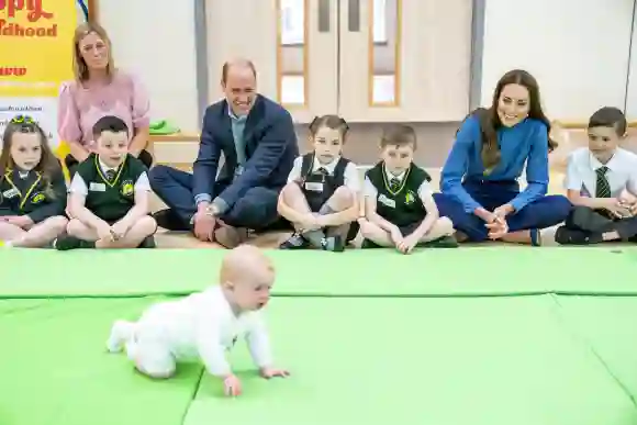 Prince William and Kate Middleton joke having more kids broody baby Scotland visit 2022 pictures photos