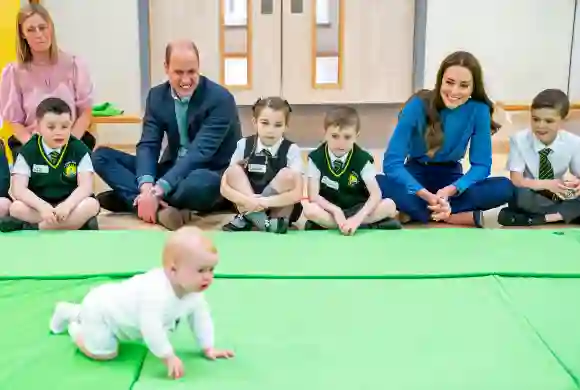 Prince William and Kate Middleton joke having more kids broody baby Scotland visit 2022 pictures photos