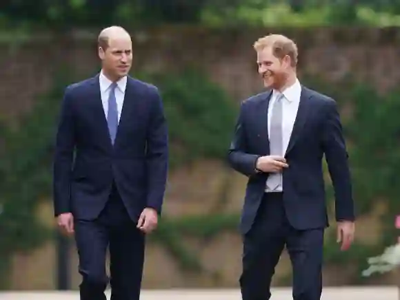Prince William And Prince Harry Reveal Princess Diana Statue watch video unveiling moment royal family reunion brothers ceremony event 60th birthday 2021