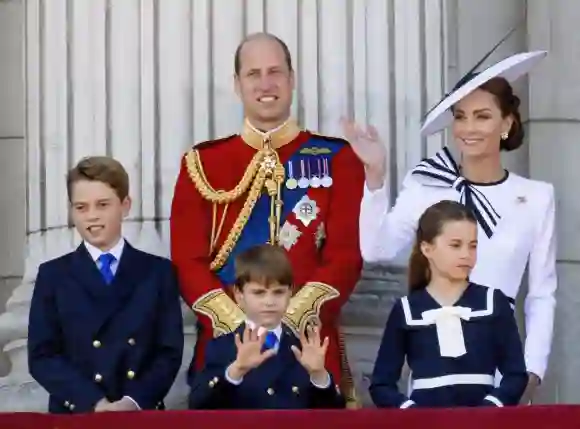 Prince William and Princess Kate with their kids