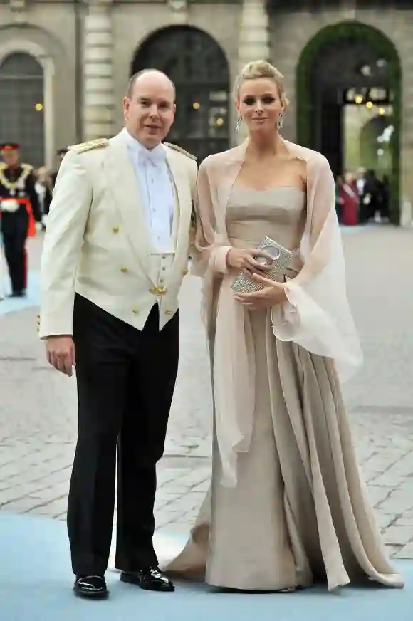 Princess Charlene of Monaco and Prince Albert in 2010